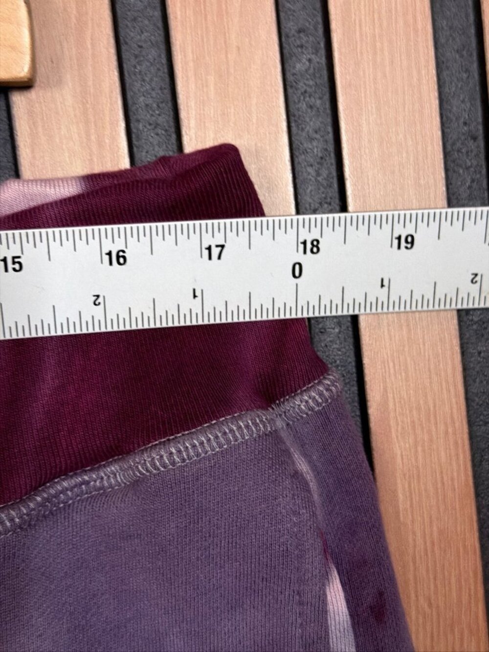 NSF Sweatpants Womens XL Womens Purple Tie Dye Joggers 100% Cotton - Picture 3 of 10
